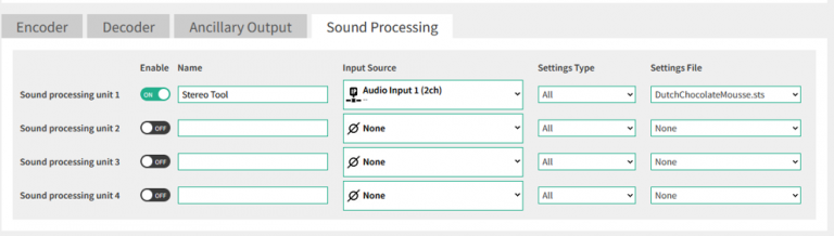 New Stereo Tool Sound Processing in our MoIN Software - 2wcom