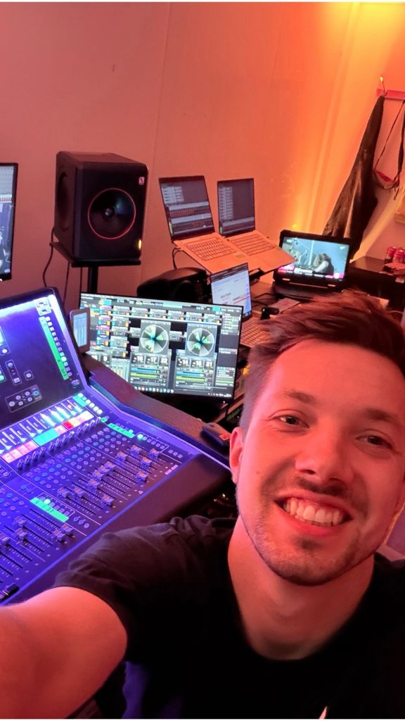 .. and him at his Workspace