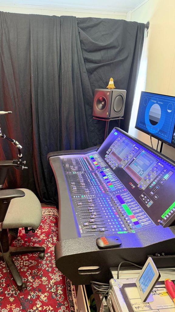 .. his workspace at Wacken Festival