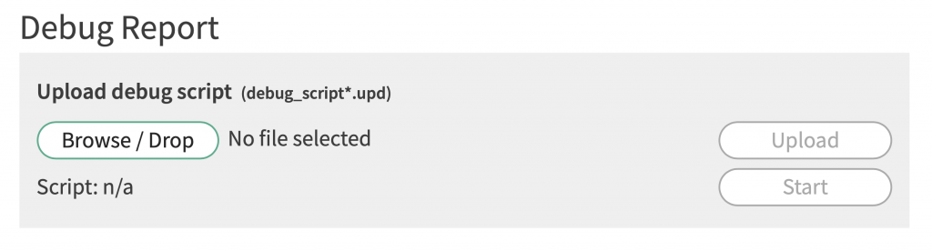 Debug Report Example