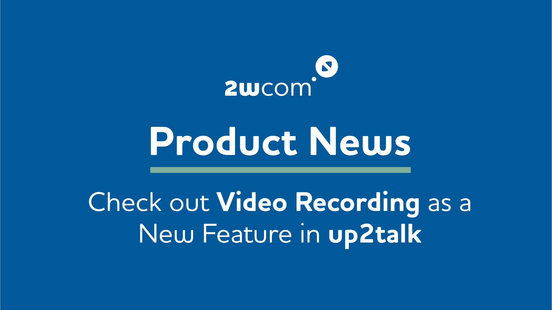 header: video recording up2talk