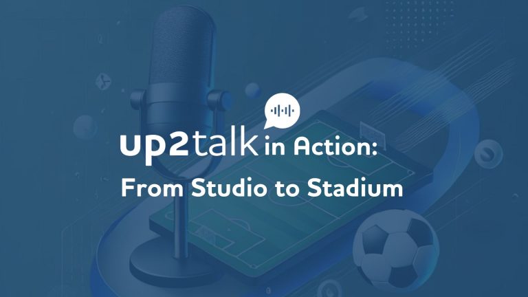 up2talk in Action Sports Commentary Studio to Stadium